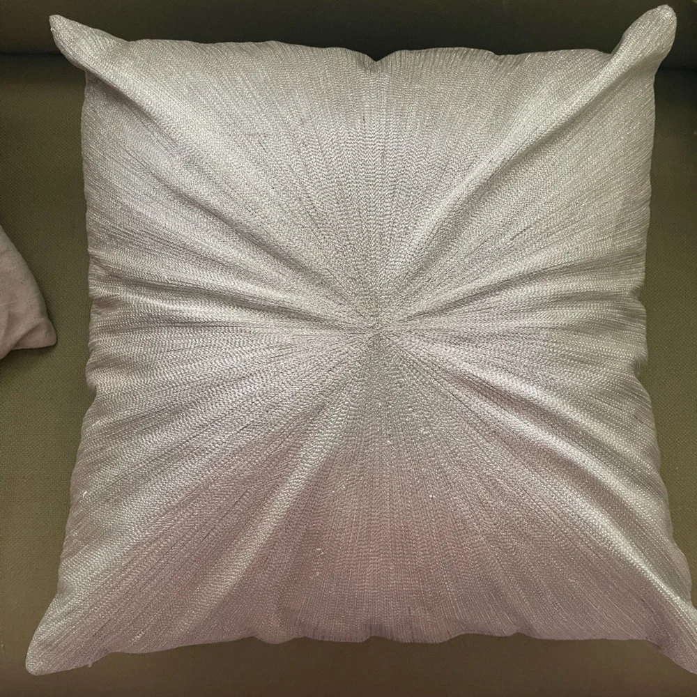 West Elm Embroidered Metallic Bullseye Pillow Cover and Insert